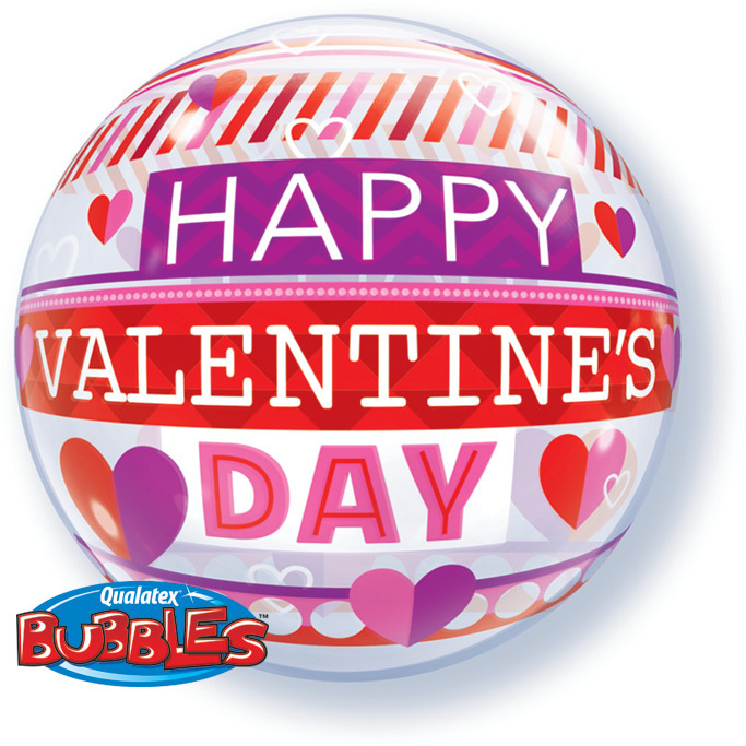 (image for) Valentine's Striped Pattern Bubble